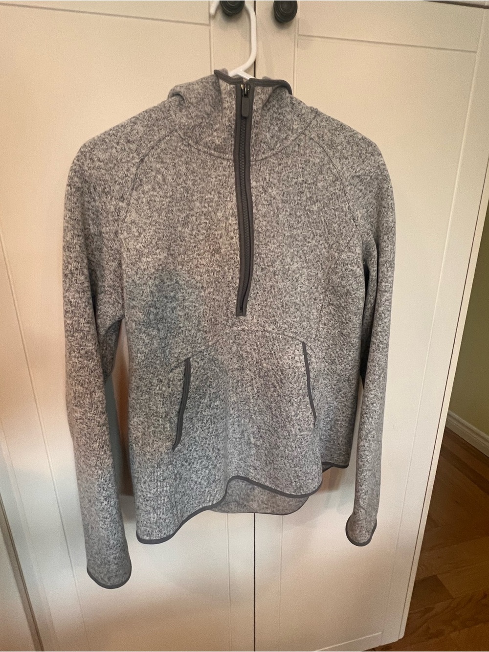lululemon athletica Women's Heather Gray Half-Zip Hoodie